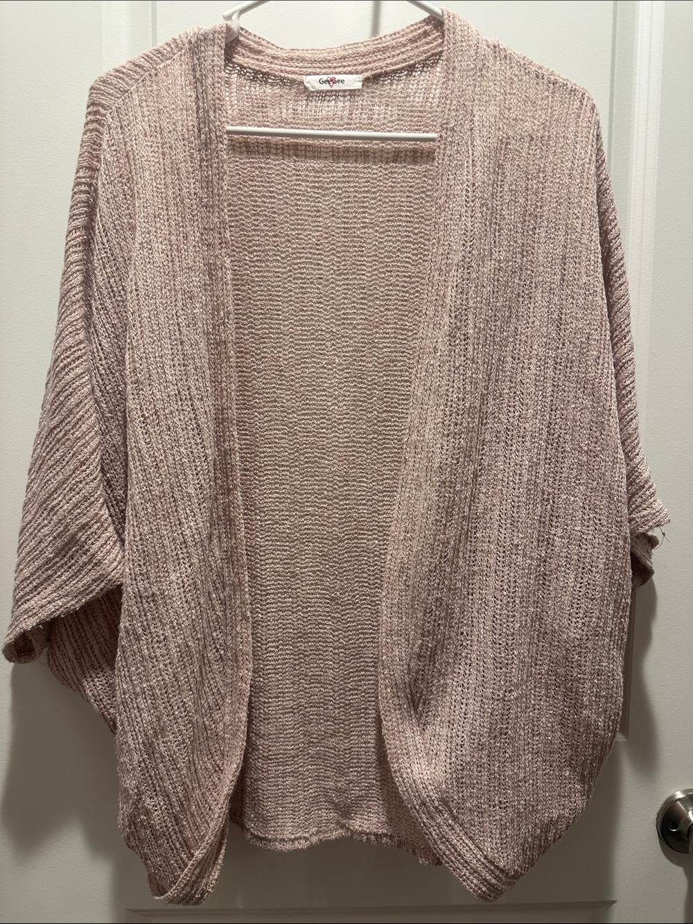 Open-Front Lightweight Cardigan Sweater - Dusty Rose